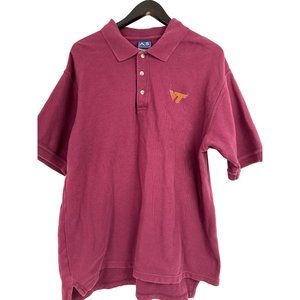 Virginia Tech Polo Mens XL Hokies Collegiate Fan Shirt